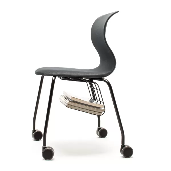 FLÖTOTTO - PRO CHAIR – Vierbeingestell mit Rollen und Tablar