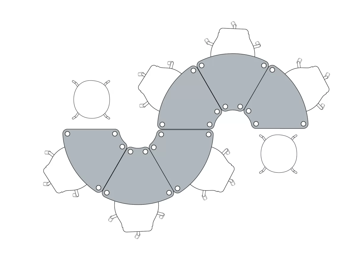 FLÖTOTTO - FLEX TABLE Segment 360